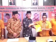 Bakal Calon Gubernur dan Wakil Gubernur Mulai JB, ATN dan Andika Hazrumy Serahkan Formulir ke DPD Hanura Banten