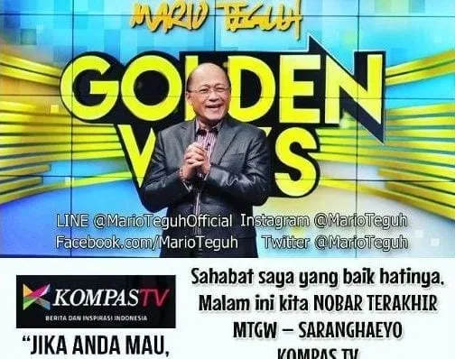 Mario Teguh Umumkan Pensiun dari Tayangan Televisi