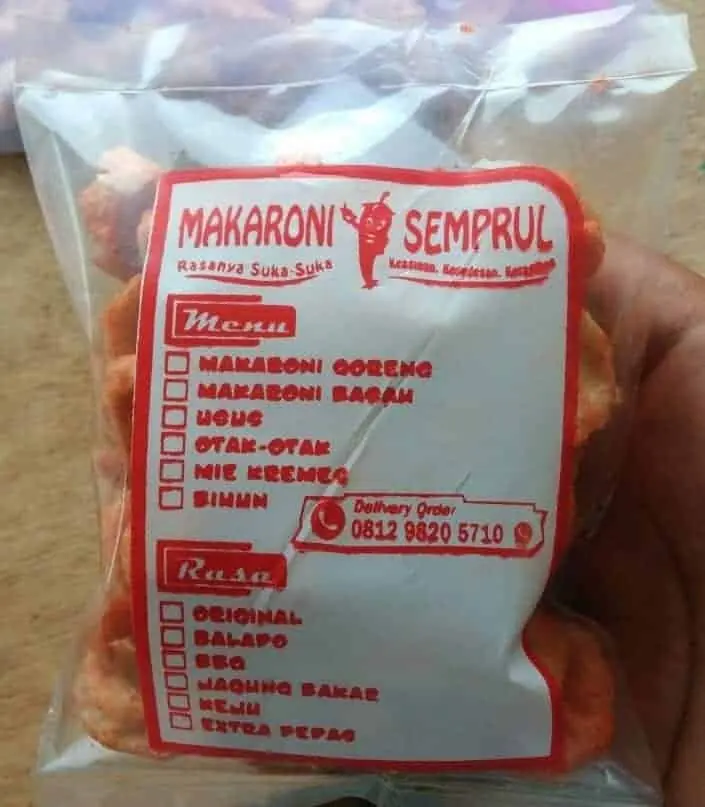 Makaroni Semprul, Cemilan Enak Bikin Ketagihan