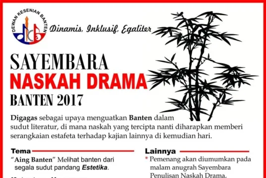 DKB Gelar Sayembara Naskah Drama Banten 2017