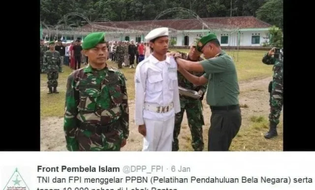 Ikut Terlibat Latihan Bela Negara dengan FPI, Dandim Lebak Banten Dicopot