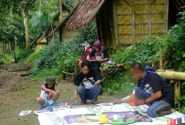 Sukses ArtVenture Territory of Gajeboh, Para Perupa Gelar Pameran Lukisan di Museum Multatuli