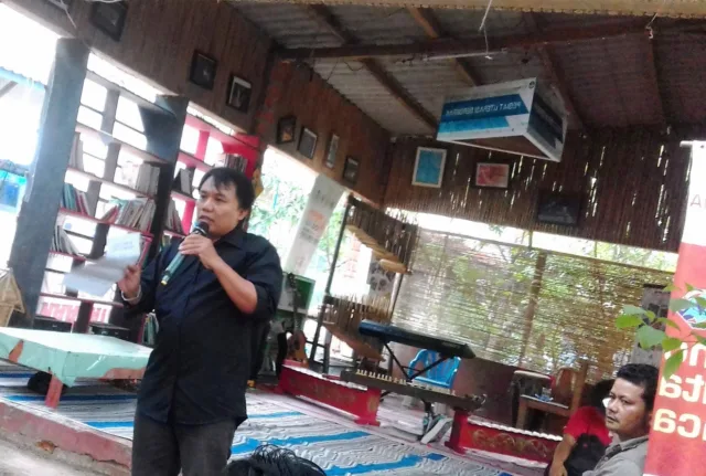 Tausiyah Budaya Yudi Baduy di Acara Halal Bihalal Pegiat Literasi Banten