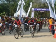 Chandra Rafsanjani Berhasil Finish Pertama di Ajang Mountain Bike Cross Tanjung Lesung