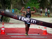 Taufik Juara Pertama di Rhino X Triathlon Tanjung Lesung