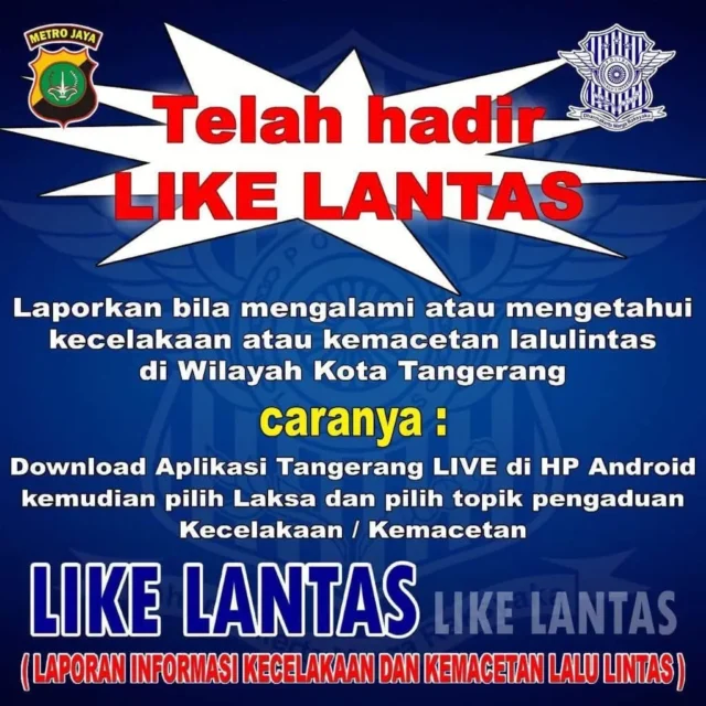 Polrestro Tangerang Kota Sajikan Aplikasi Online Atasi Kemacetan dan Kecelakaan Lalu Lintas