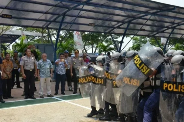 Satpam PLTU 3 Banten Dilatih Penanganan Aksi Unjuk Rasa