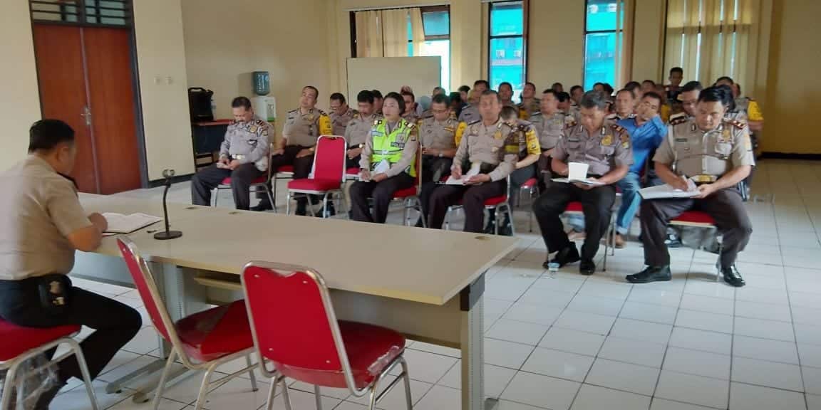 Kapolsek Ciledug Rutin Gelar Analisa dan Evaluasi Anggota Polisi