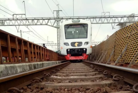 Besok Uji Coba Kereta Bandara Soetta Sebelum Dioperasikan Desember 2017