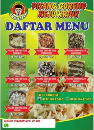 Pisang Goreng Keju Kriuk Abah Ipin Milik Johansyah Buka Franchise