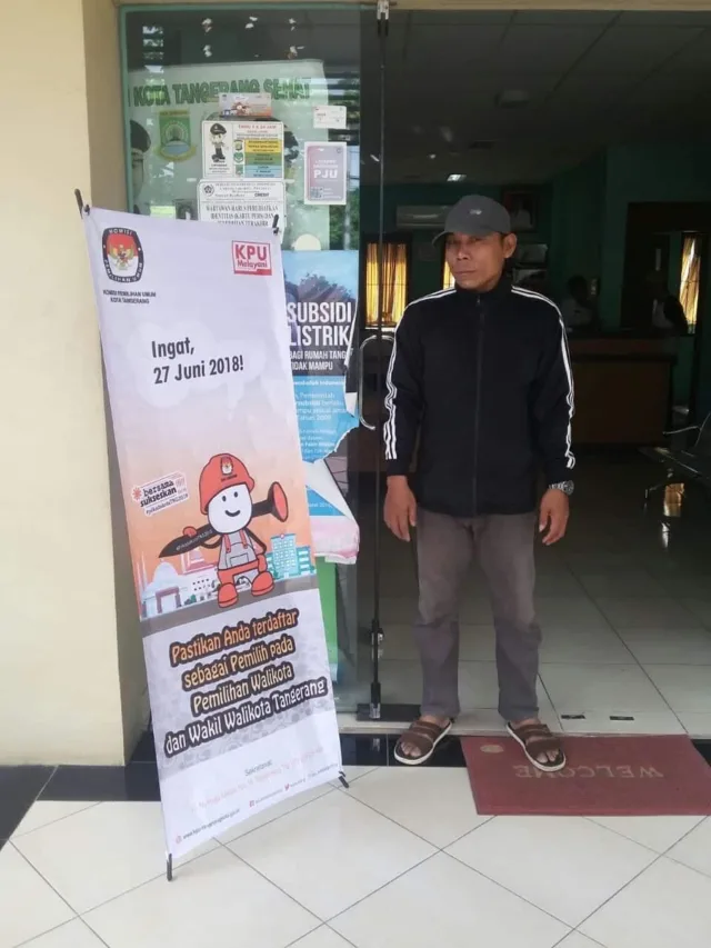 KPU Kota Tangerang Pasang Alat Peraga Sosialisasi di 1.157 Titik Lokasi