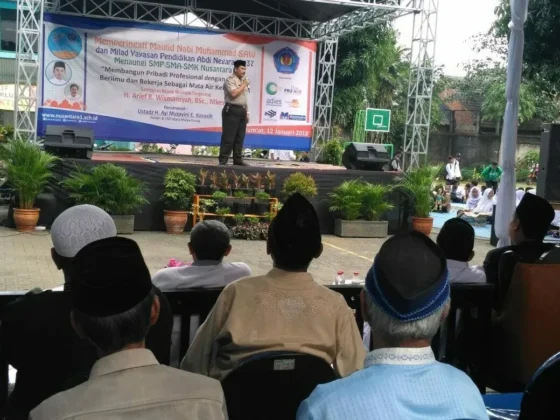 Pesan Kapolsek Karawaci di Acara Milad YPAN dan Maulid Nabi Muhammad SAW, Hindari Pergaulan Bebas dan Narkoba