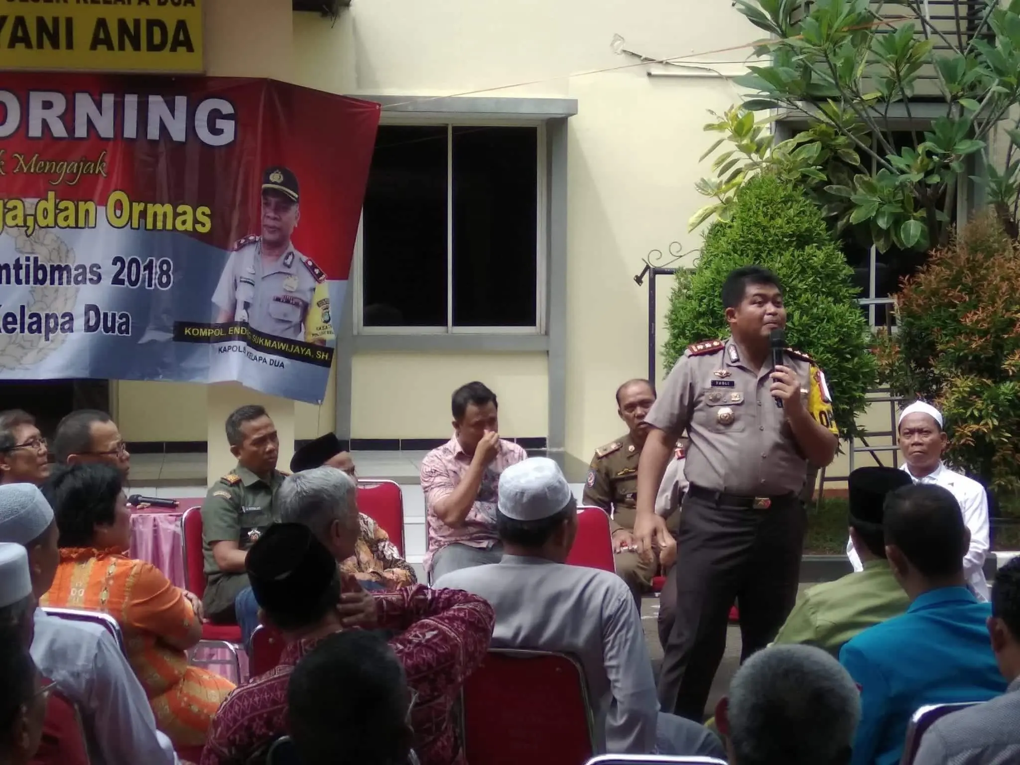 Bersama Kapolres Tangerang Selatan, Polsek Kelapa Dua Gelar Coffee Morning