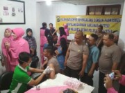 Menjaga Kesehatan, Polsek Batu Ceper Tangerang Gelar Divaksinasi Difteri