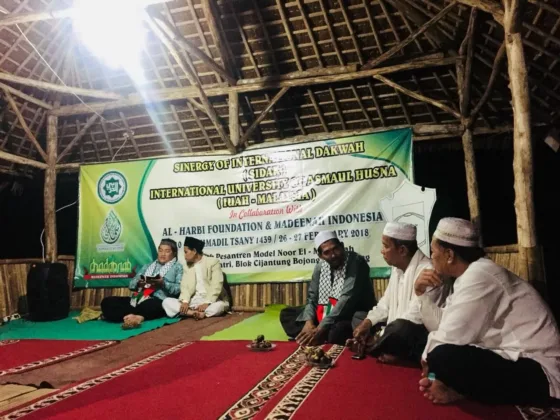 Lawatan International University of Asmaul Husna Malaysia dan Al-Harbi Foundation Padang ke Pondok Pesantren Model Noor El-Madeenah Pandeglang