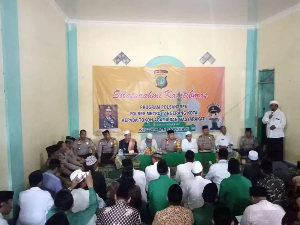 Nasihat Kapolres Metro Tangerang Kota untuk Santri Ponpes Darussalam Litarbiyatil Islamiyah