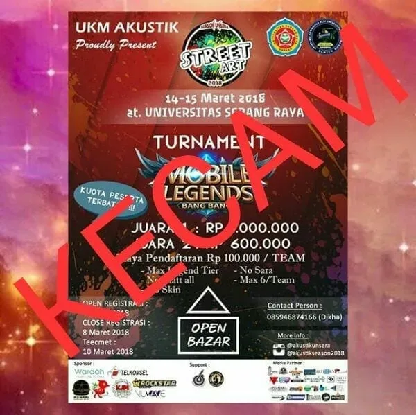 HMI Komisariat Unsera Kecam Turnamen Mobile Legends UKM Akustik