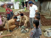 Warga Sambut Gembira Peletakan Batu Pertama Pembangunan RKB PAUD PENA