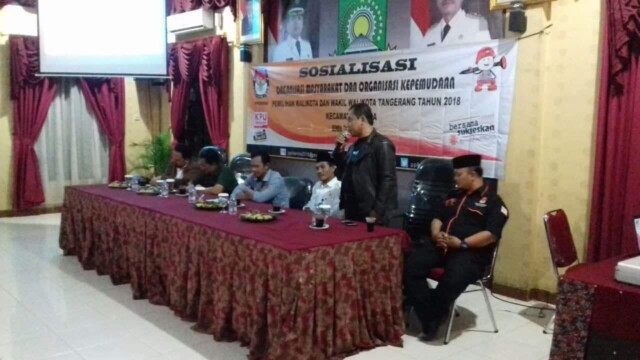 Jelang Pilwalkot Tangerang, PPK Benda Gelar Sosialisasi Kepada OKP dan Ormas