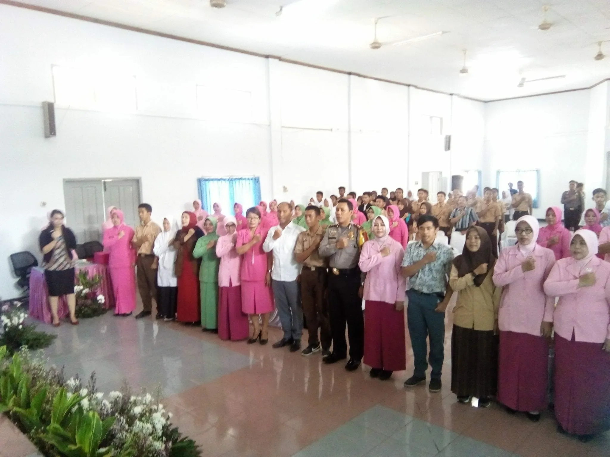 Peringati HUT Bhayangkari, Kapolres Serang Ingatkan Pelajar Bahaya Narkoba