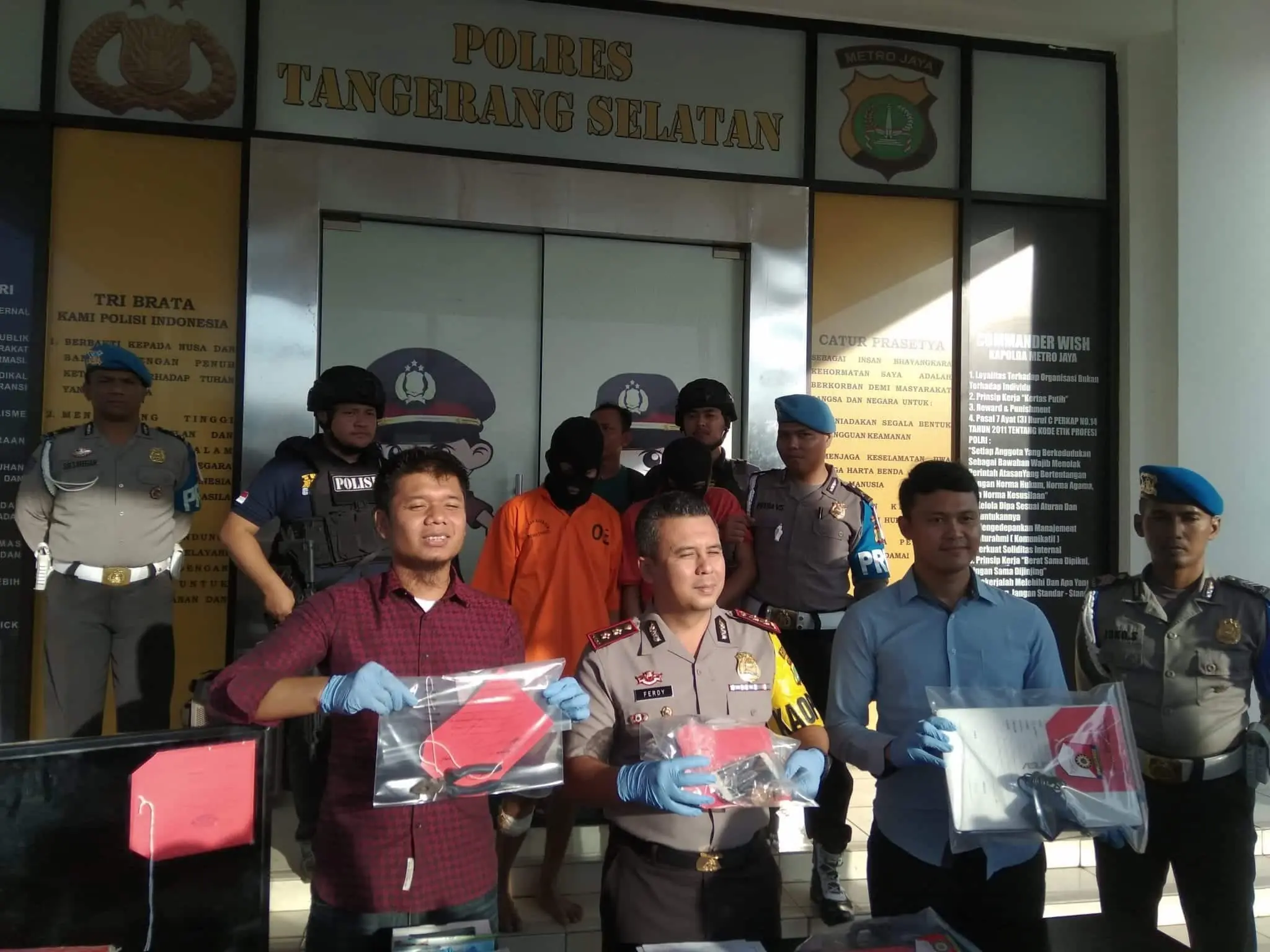 Pencuri Spesialis Rumah Kosong Dibekuk Polisi Tangerang Selatan