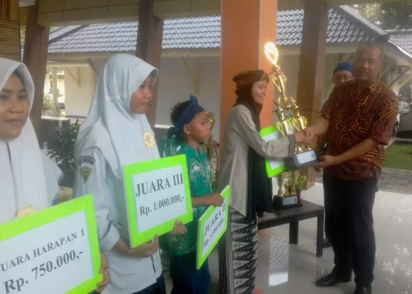 Gelar Lomba Dongeng Tingkat SD-SLTP, Kadiskerpus Lebak: "Siswa Harus Mampu Mengukir Prestasi"