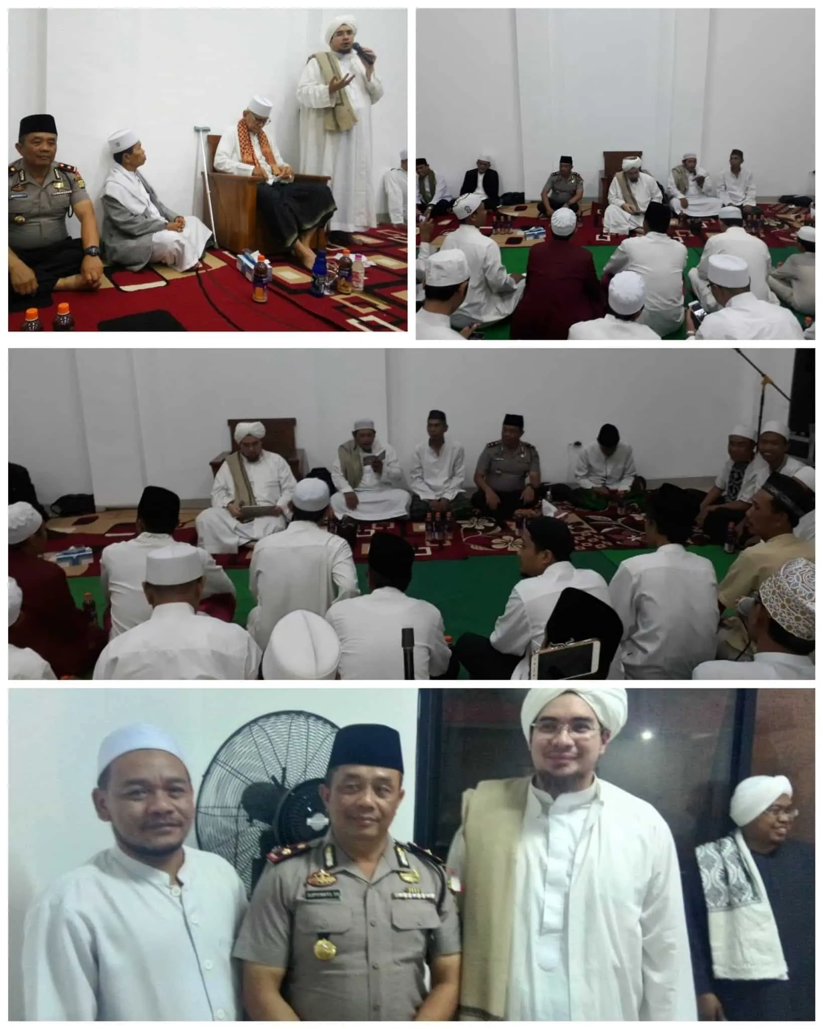 Hadiri Peringatan Isra Mi'raj di Kelurahan Larangan, Kapolsek Ciledug Menyimak Ceramah Ulama