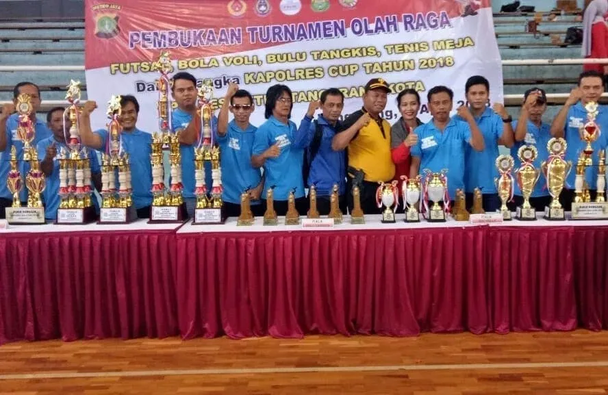 Kapolsek Neglasari Motivasi Peserta Turnamen Kapolrestro Tangerang Kota Cup 2018