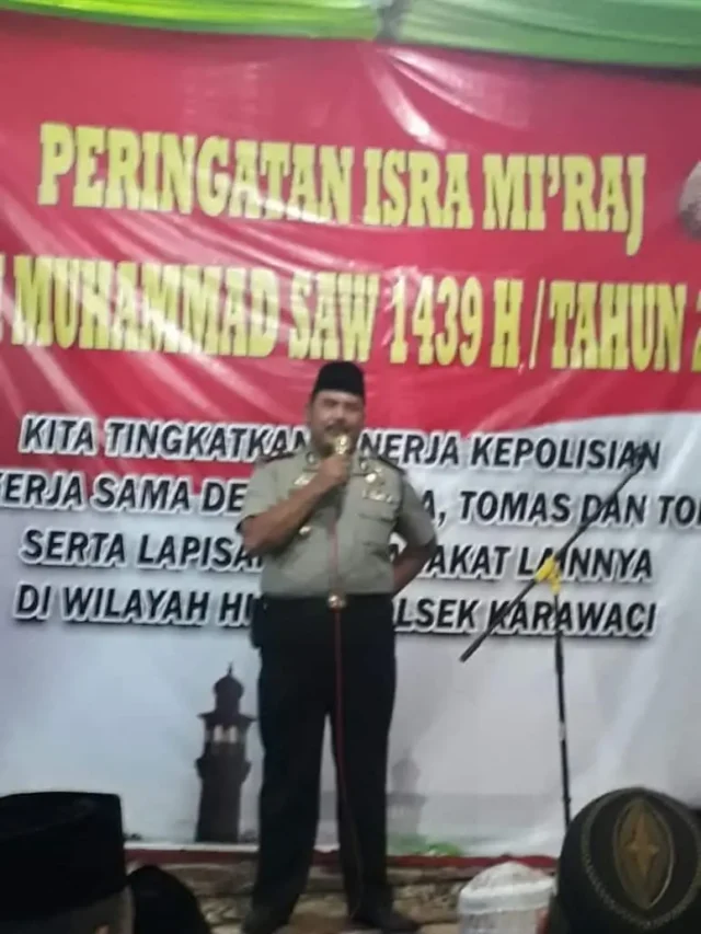 Polsek Karawaci Gelar Peringatan Isra Mi'raj Nabi Muhammad SAW 1439 H