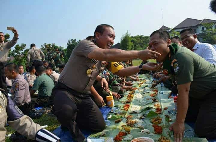 Usai Apel Bersama, TNI dan Polri Tangerang Gelar Babancakan