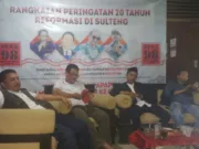 Peringati 20 Tahun Reformasi, Pena '98 Sulteng: Perkuat Persatuan Nasional Solusi Masa Depan Indonesia