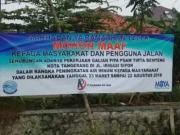 Spanduk Permohonan Maaf PDAM Kota Tangerang Dinilai Warga Hanya Formalitas