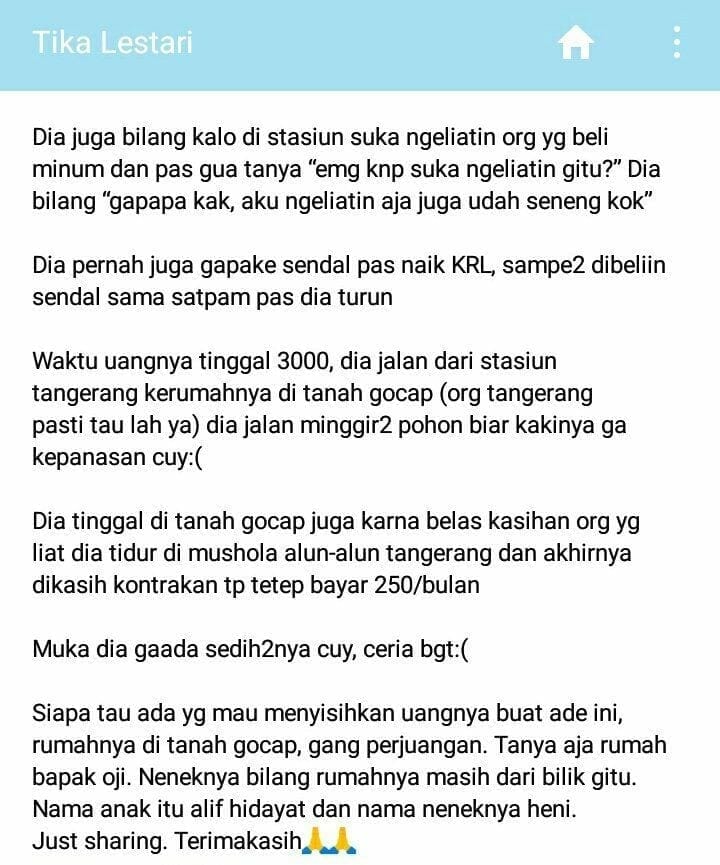 Mengenal Alif Hidayat, Bocah yang Sahur dengan Nasi dan Garam di Kota Tangerang