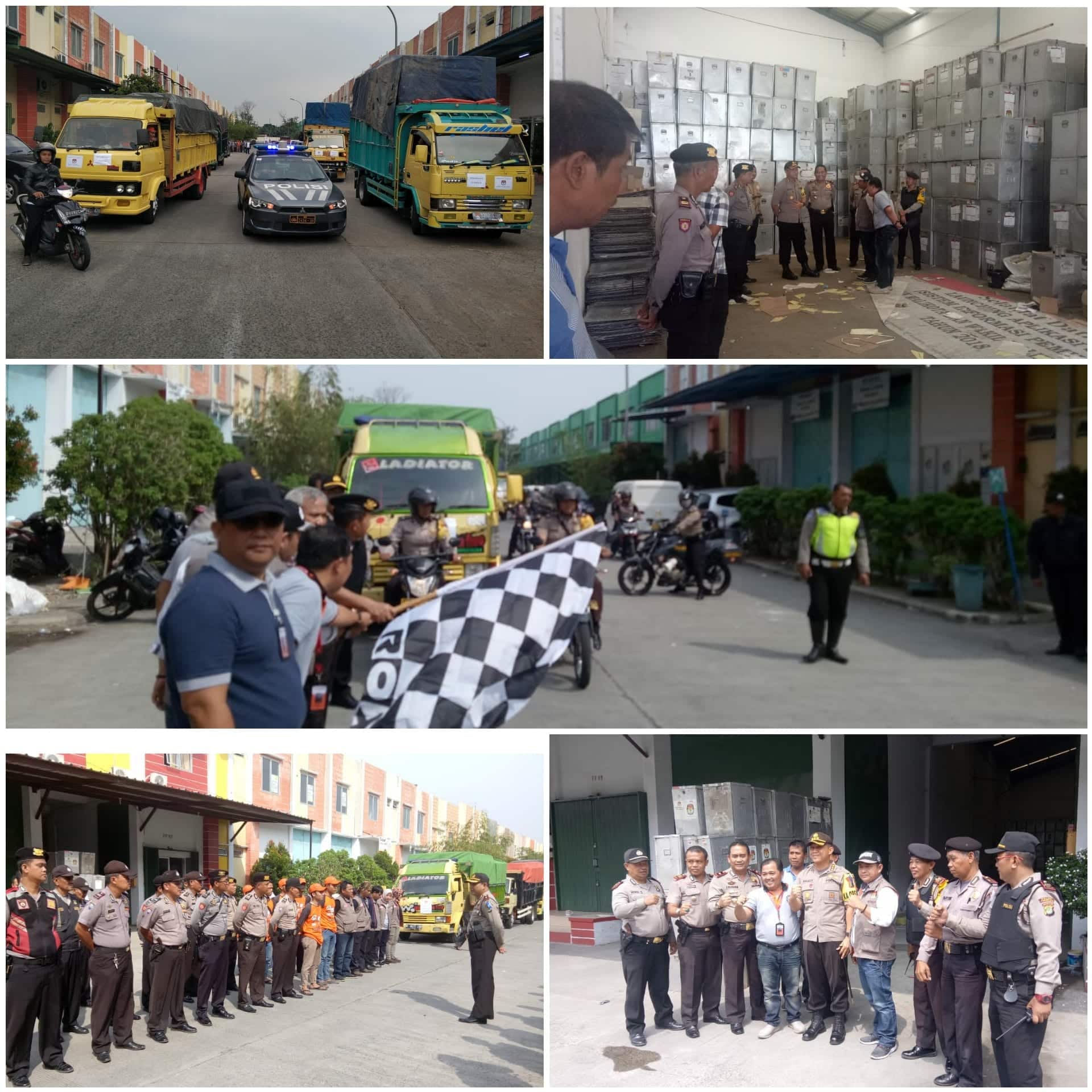 KPU Kota Tangerang Distribusikan Logistik Ke Seluruh Kecamatan Dengan Pengawalan Ketat