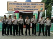 Operasi Ketupat Jaya 2018 Dimulai, Petugas Pospam Polsek Jatiuwung Siaga