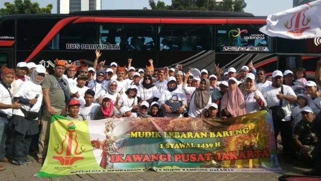 Ikatan Keluarga Banyuwangi (Ikawangi) Pusat, menggelar mudik gratis