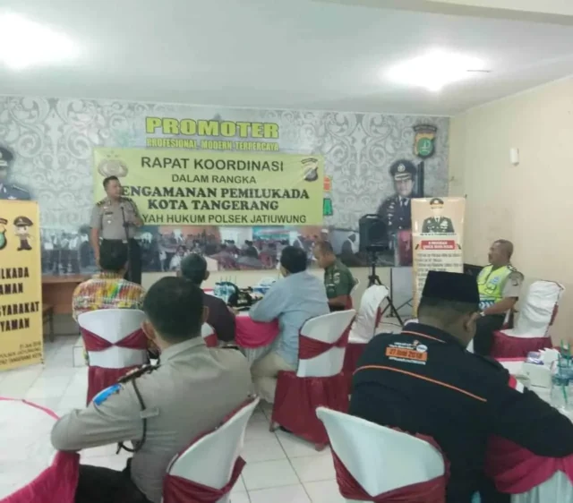 Polsek Jatiuwung Gelar Rakor Pengamanan Pemilukada Kota Tangerang