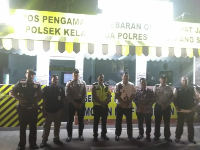 Kapolsek Kelapa Dua Cek Kesiapan Pos Pam Ketupat Jaya 2018