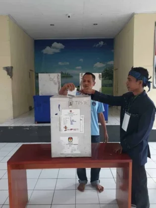 Bang Napi Rutan Rangkasbitung Nyoblos Pilkada Lebak