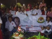 Tengah Malam di Depan Istana, Presiden Jokowi Dapat Ucapan Selamat Ulang Tahun dari Relawan