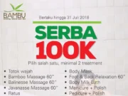 Treatment di Bambu Spa Cuma Rp100 Ribu,Mau?