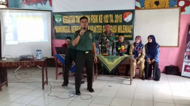 Penyuluhan Bela Negara TMMD Kodim 0510/Tts Ajak Masyarakat Tepis Isu Negatif Tentang NKRI