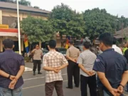 Sambut Hari Raya Idul Adha 1439H, Kapolsek Karawaci Gelar Apel Pengamaman Malam Takbir