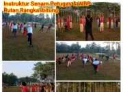 Petugas dan WBP Rutan Rangkasbitung Jadi Instruktur Senam di Pondok Pesantren La Tansa Dua