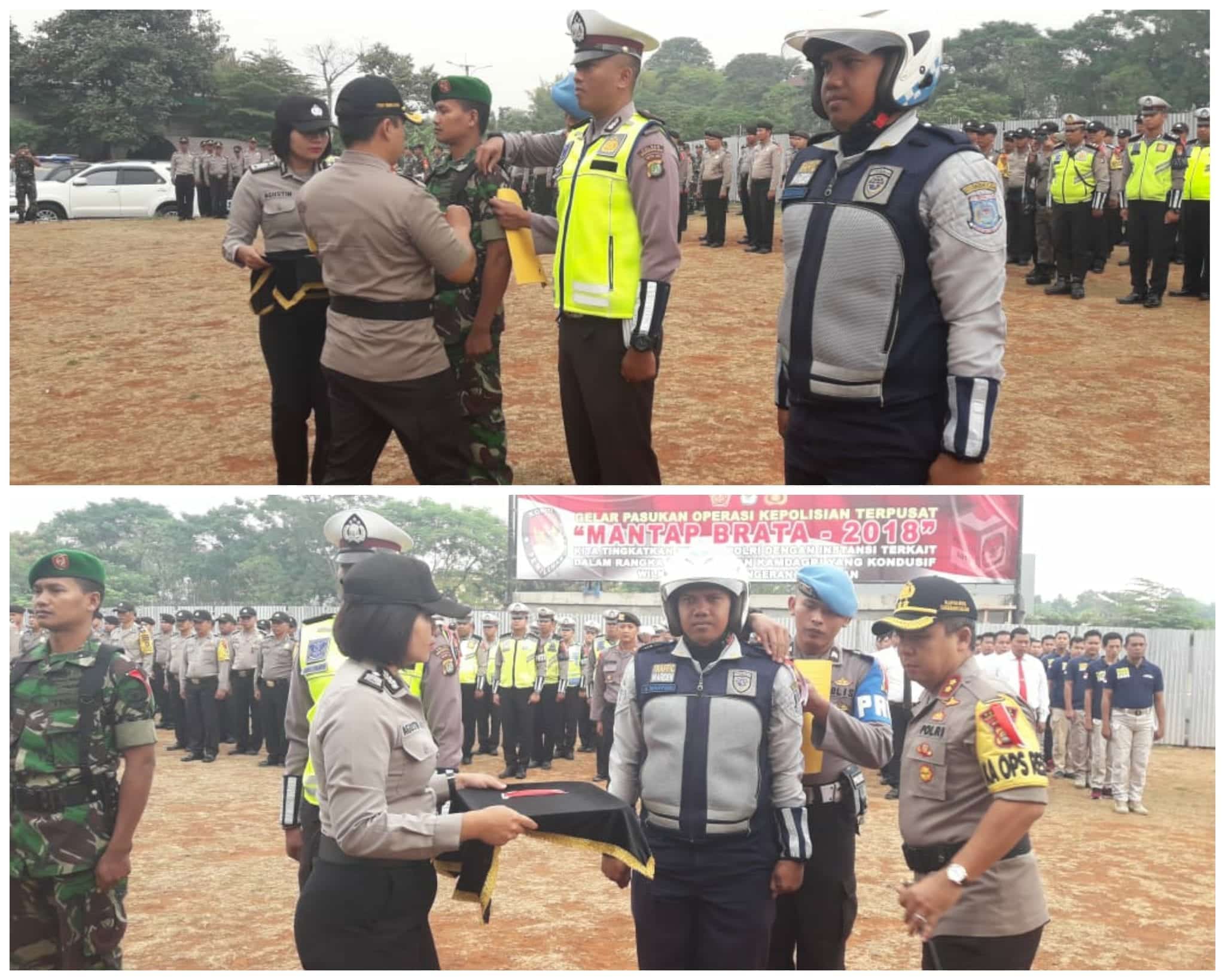 Ops Mantap Brata 2018 di Mulai,Polres Kota Tangsel Gelar Apel Pasukan