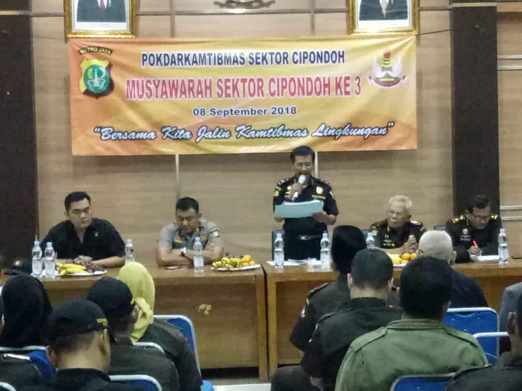 Kapolsek Cipondoh Pesan Pokdarkamtibmas,Masyarakat Harus Jadi Polisi Untuk Diri Sendiri