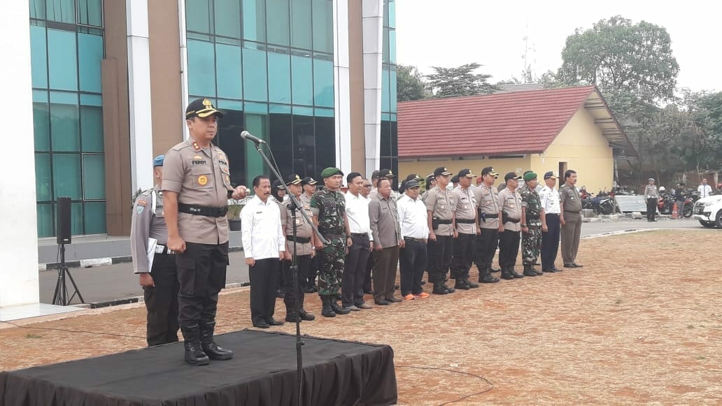 Ops Mantap Brata 2018 di Mulai,Polres Kota Tangsel Gelar Apel Pasukan