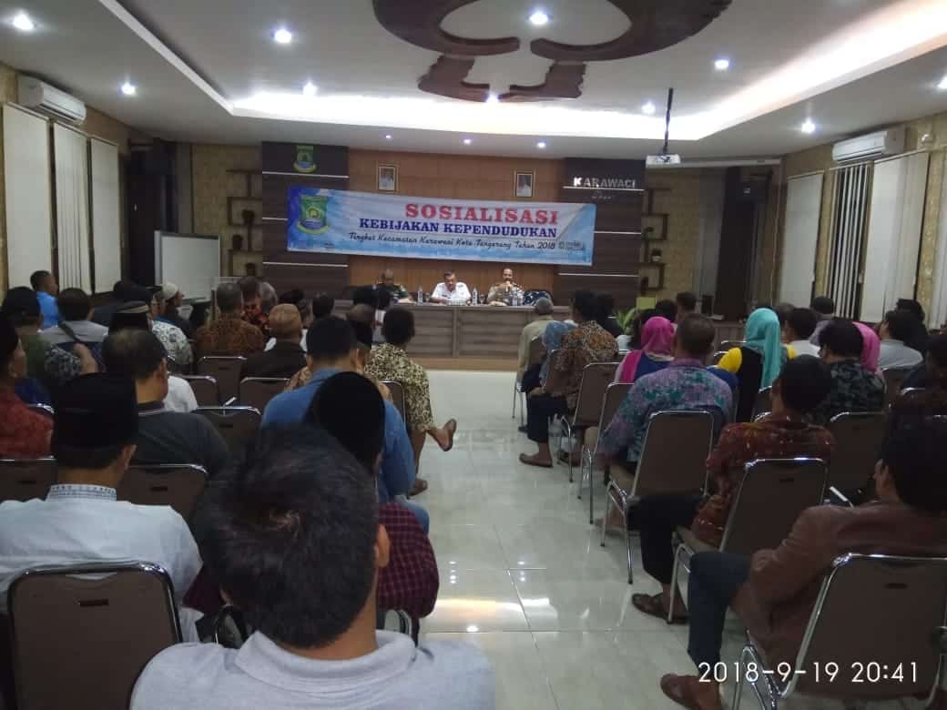 Sosialisasi Kependudukan Danramil dan Kapolsek Karawaci Ajak RT RW Aktif Jadi Yang Terdepan