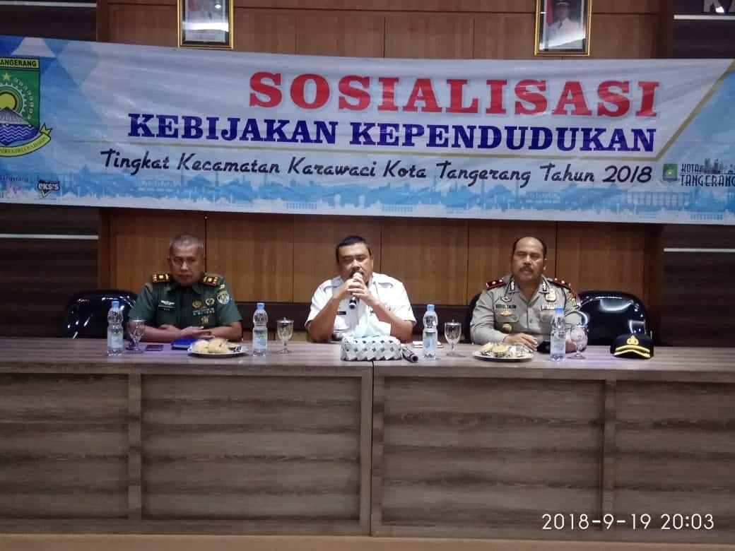 Sosialisasi Kependudukan Danramil dan Kapolsek Karawaci Ajak RT RW Aktif Jadi Yang Terdepan