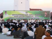 Rayakan HSN di Kawasan Banten Lama Gubernur Istighosah dan Apel Akbar Bersama Santri